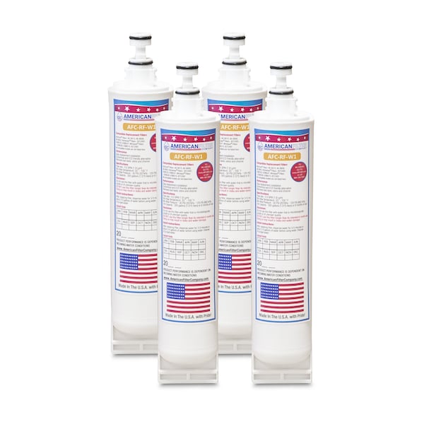 American Filter Co Thermador 643898 Comparable Refrigerator Water Filters (made by Model number AFC-RF-W1), 4PK Thermador-00643898-AFC-RF-W1-4-93429 - main
